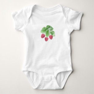 Ripe, berries, raspberries baby bodysuit