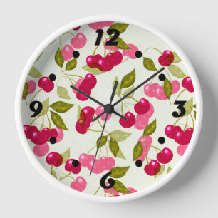 Ripe cherry clock