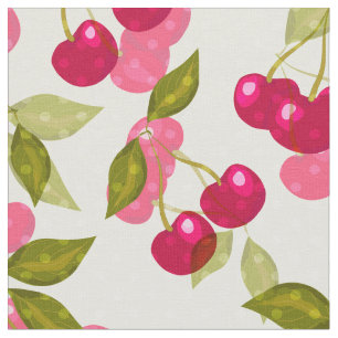 Ripe cherry fabric