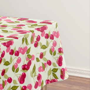 Ripe cherry tablecloth