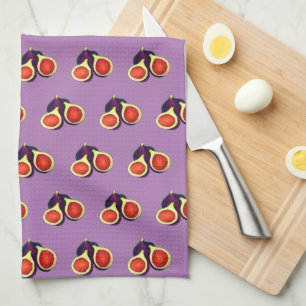 Ripe Fresh Summer Figs Fig Tree Food Cooking Tea Towel