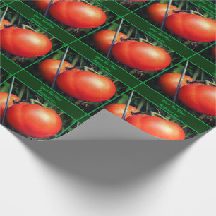 Ripe Garden Tomatoes Personalised Wrapping Paper