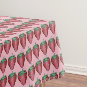 Ripe Juicy Strawberry Strawberries Berry Fruit Tablecloth