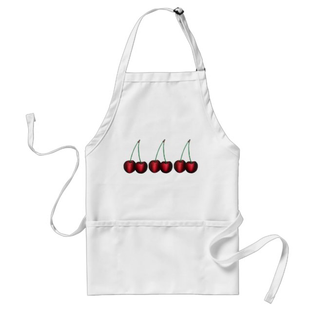 Ripe Red Cherry Cherries Summer Stone Fruit Foodie Standard Apron (Front)