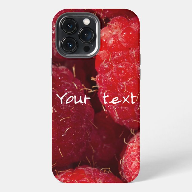 Ripe Red Raspberries iPhone Case (Back)