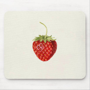 Ripe Red Strawberry (by Louis C.C. Krieger) Mouse Mat