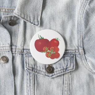 Ripe Red Tomatoes 7.5 Cm Round Badge