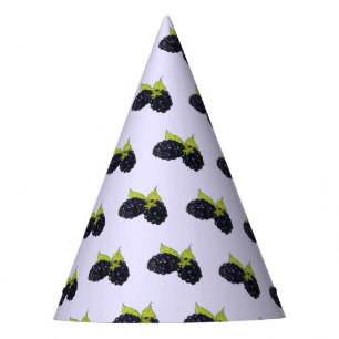 Ripe Summer Blackberries Blackberry Berry Berries Party Hat