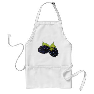 Ripe Summer Blackberries Blackberry Berry Berries Standard Apron
