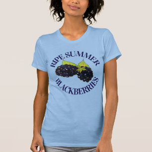 Ripe Summer Blackberries Blackberry Berry Berries T-Shirt