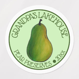 Ripe Summer Green Pear Fruit Pears Canned By