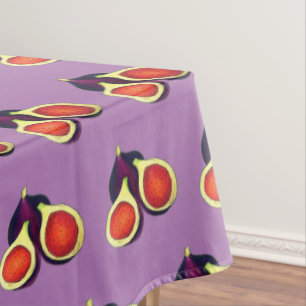 Ripe Summer Turkish Figs Mission Fig Tree Purple Tablecloth