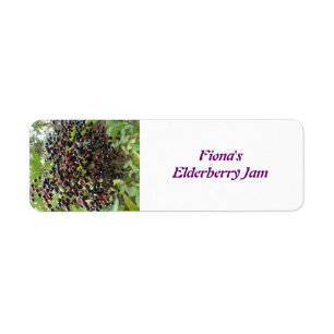Ripening Elderberries Custom Food Labels