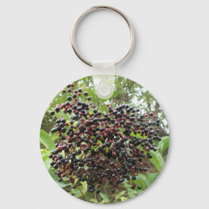 Ripening Elderberries Keychain