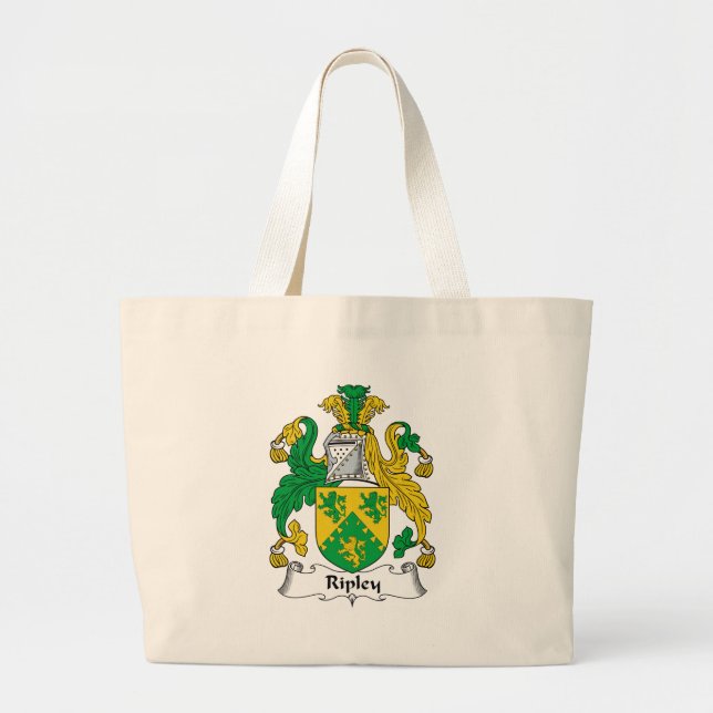 Ripley Family Crest Large Tote Bag (Front)