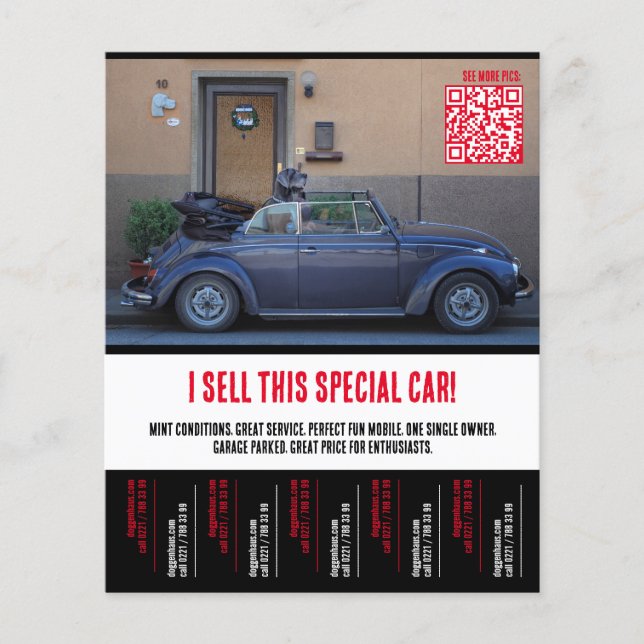 Ripp of Tears Car Selling  Flyer (Front)