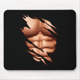 Ripped Abs Clic Funny  Mouse Mat