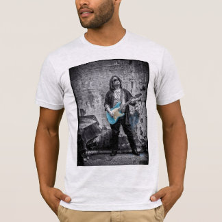 Ripped Blue Guitar  T-Shirt