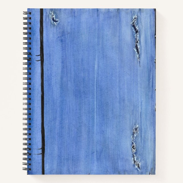 Ripped Denim Spiral Notebook (Front)