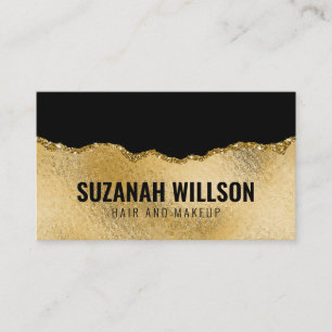 Ripped Gold Paper Elegant Business Card