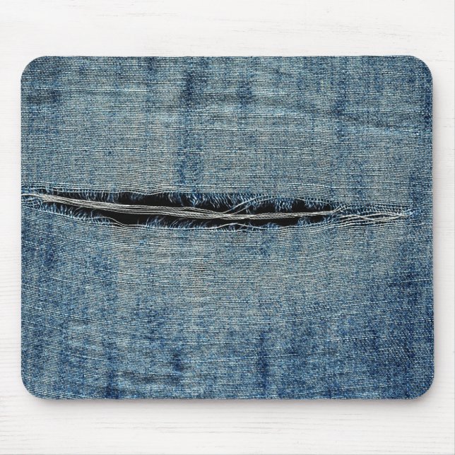 Ripped Jeans Mouse Mat (Front)