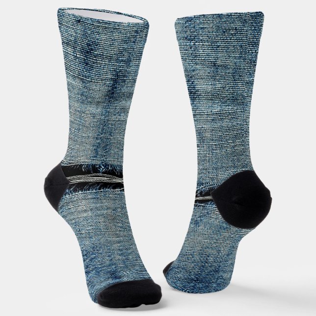 Ripped Jeans Socks (Angled)