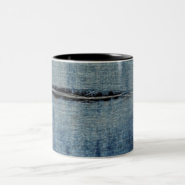 Ripped Jeans Two-Tone Coffee Mug (Center)