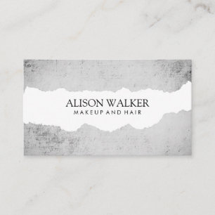 Ripped Modern Grunge Business Card