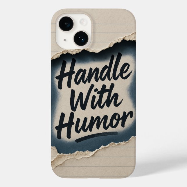 Ripped Paper Humour Quote iphone Case (Back)