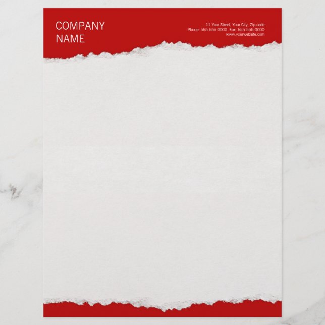 Ripped Paper letterhead (Front)