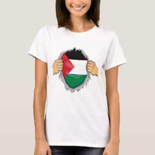 Ripped Shirt Palestinian Flag Within