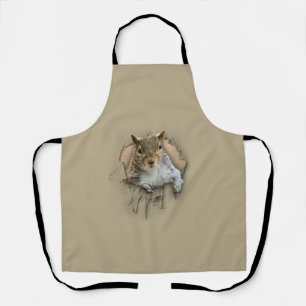 Ripped Shirt Squirrel Apron