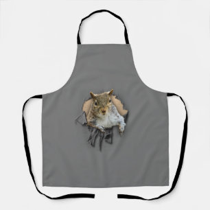 Ripped Shirt Squirrel Apron