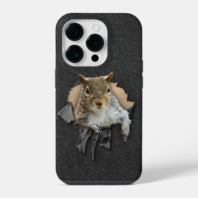 Ripped Shirt Squirrel Case-Mate iPhone Case (Back)