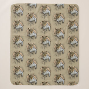 Ripped Shirt Squirrel Sherpa Blanket