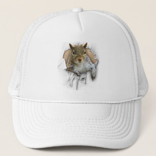 Ripped Shirt Squirrel Trucker Hat