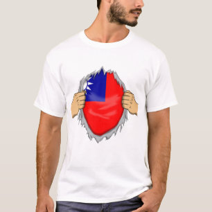 Ripped Shirt Taiwanese Flag Within