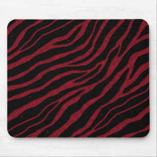 Ripped SpaceTime Stripes - Burgundy Mouse Mat