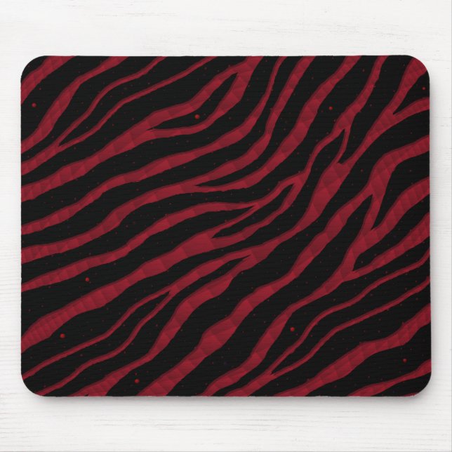 Ripped SpaceTime Stripes - Burgundy Mouse Mat (Front)