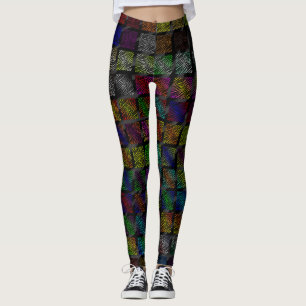 Ripped SpaceTime Stripes Collection Leggings