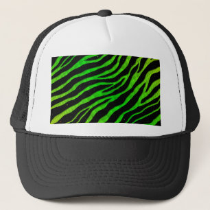 Ripped SpaceTime Stripes - Lime/Green Trucker Hat