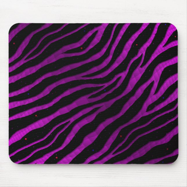 Ripped SpaceTime Stripes - Pink/Purple Mouse Mat (Front)
