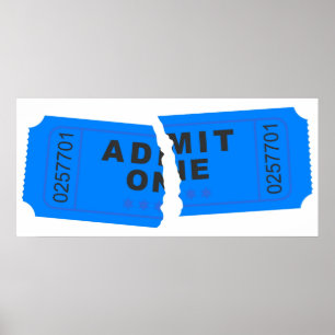 Ripped Ticket Poster