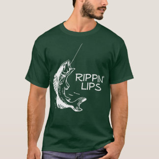 Rippin Lips humourous Fisherman Fish Catching T-Shirt
