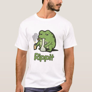 Rippit Funny Frog Stoner Gift, Stoner Girls Frog T-Shirt