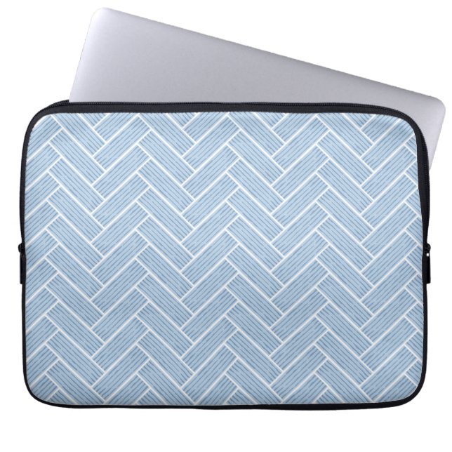 Ripple Herringbone in Slate Laptop Sleeve (Front)