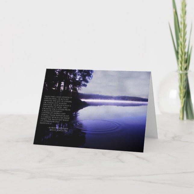 Ripple of Hope - Bobby Kennedy Quote Card (Front)