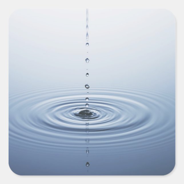 Ripple on Water Square Sticker (Front)