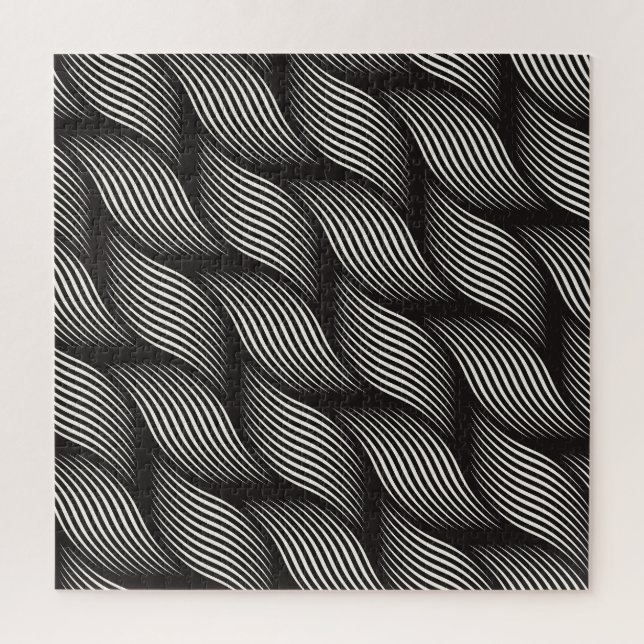 Ripple pattern, trendy vintage texture. jigsaw puzzle (Vertical)