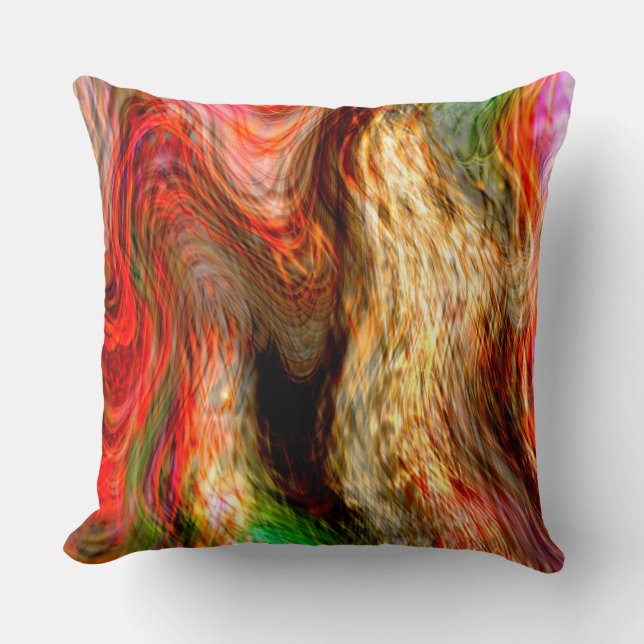 Ripple stains overlapping, straw style             cushion (Front)